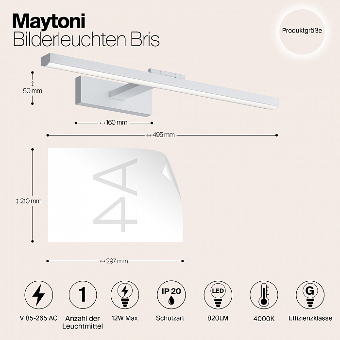 Интерьерная подсветка Maytoni MIR008WL-L12W4K