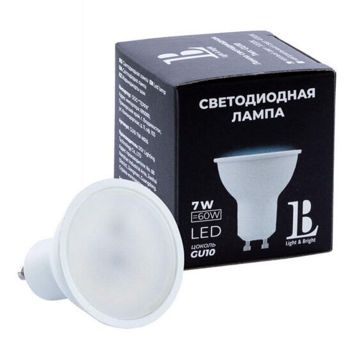 Лампочка L&B GU10-7W-MR16-4000K_lb