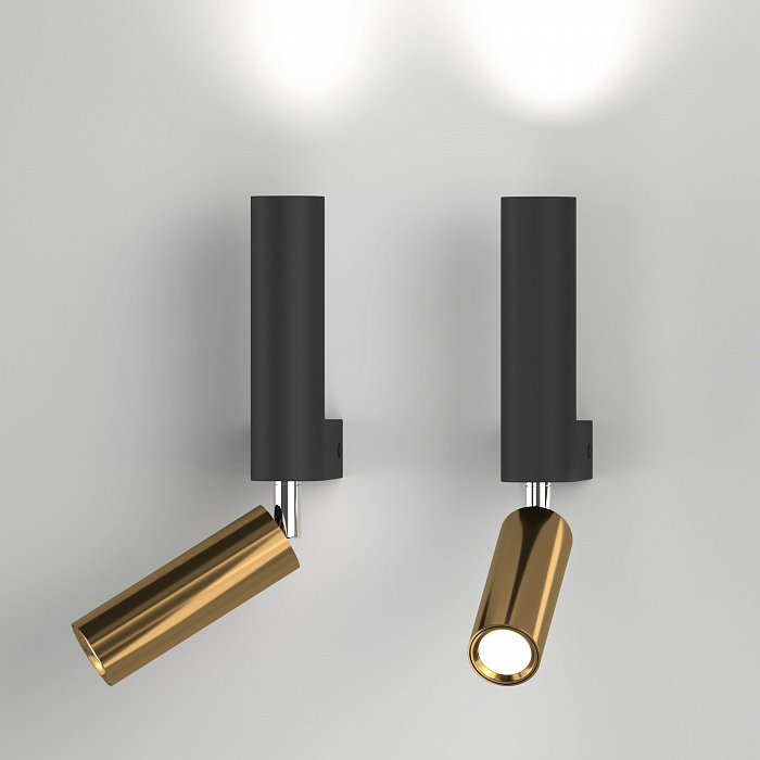 Светильник Eurosvet 40020/1 LED черный/латунь