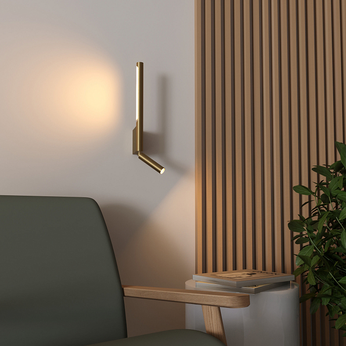 Интерьерная подсветка Elektrostandard 40111/LED латунь
