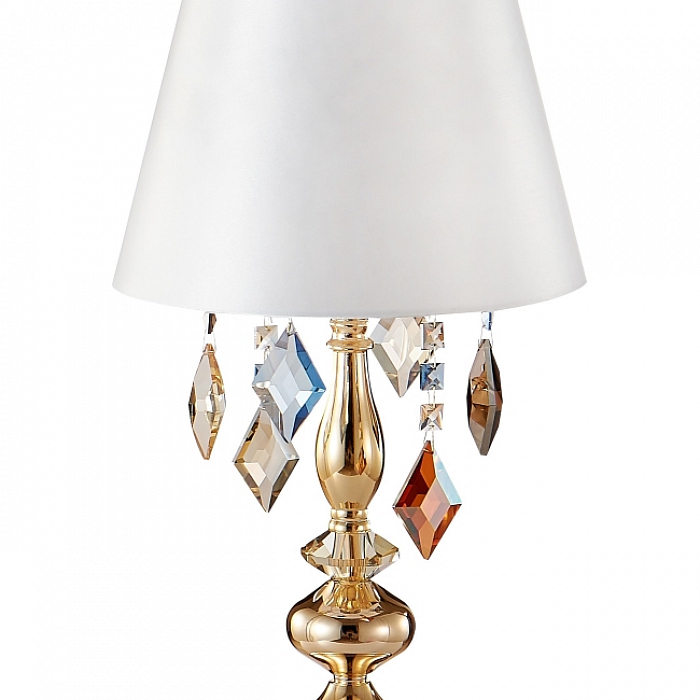 Настольная лампа Crystal Lux MERCEDES LG1 GOLD/COLOR
